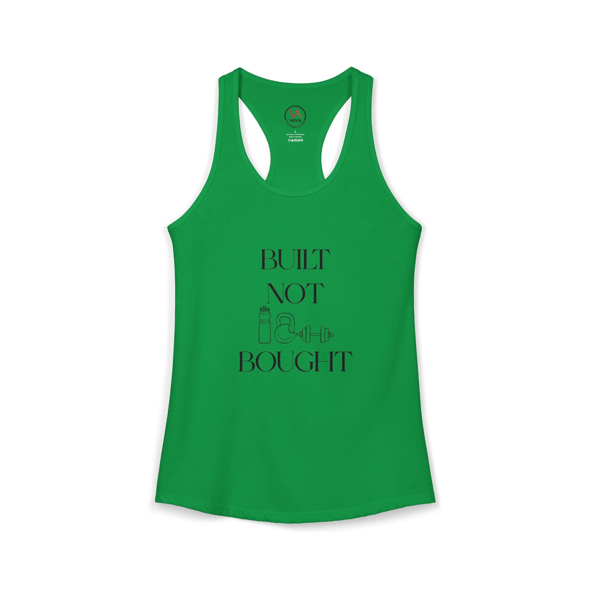 Built Not Bought – Women’s Racerback Tank Top