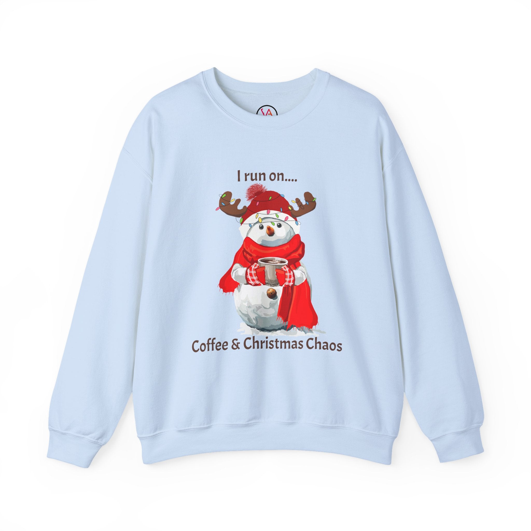 Coffee & Christmas Chaos Snowman Sweatshirt
