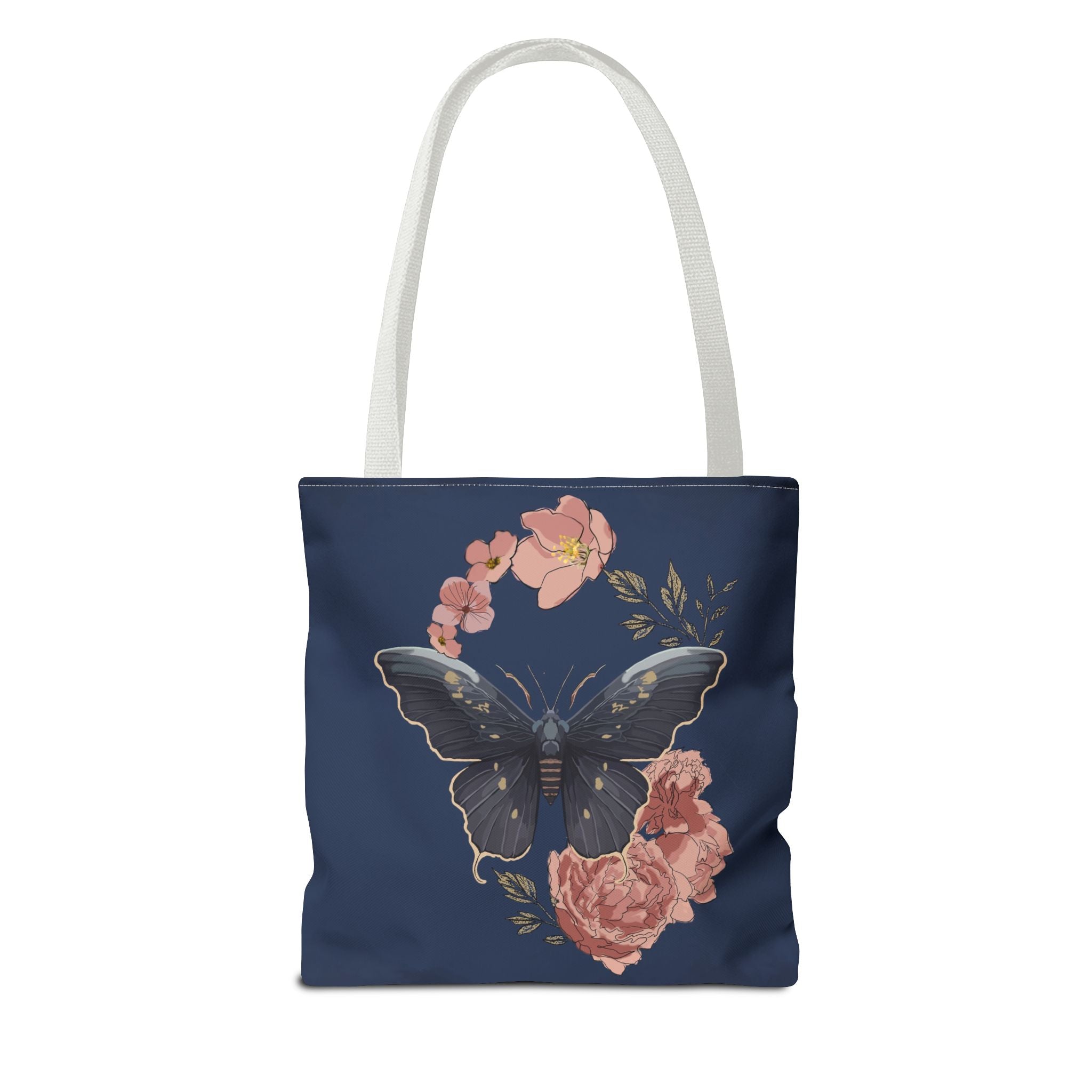 Floral Butterfly Tote Bag
