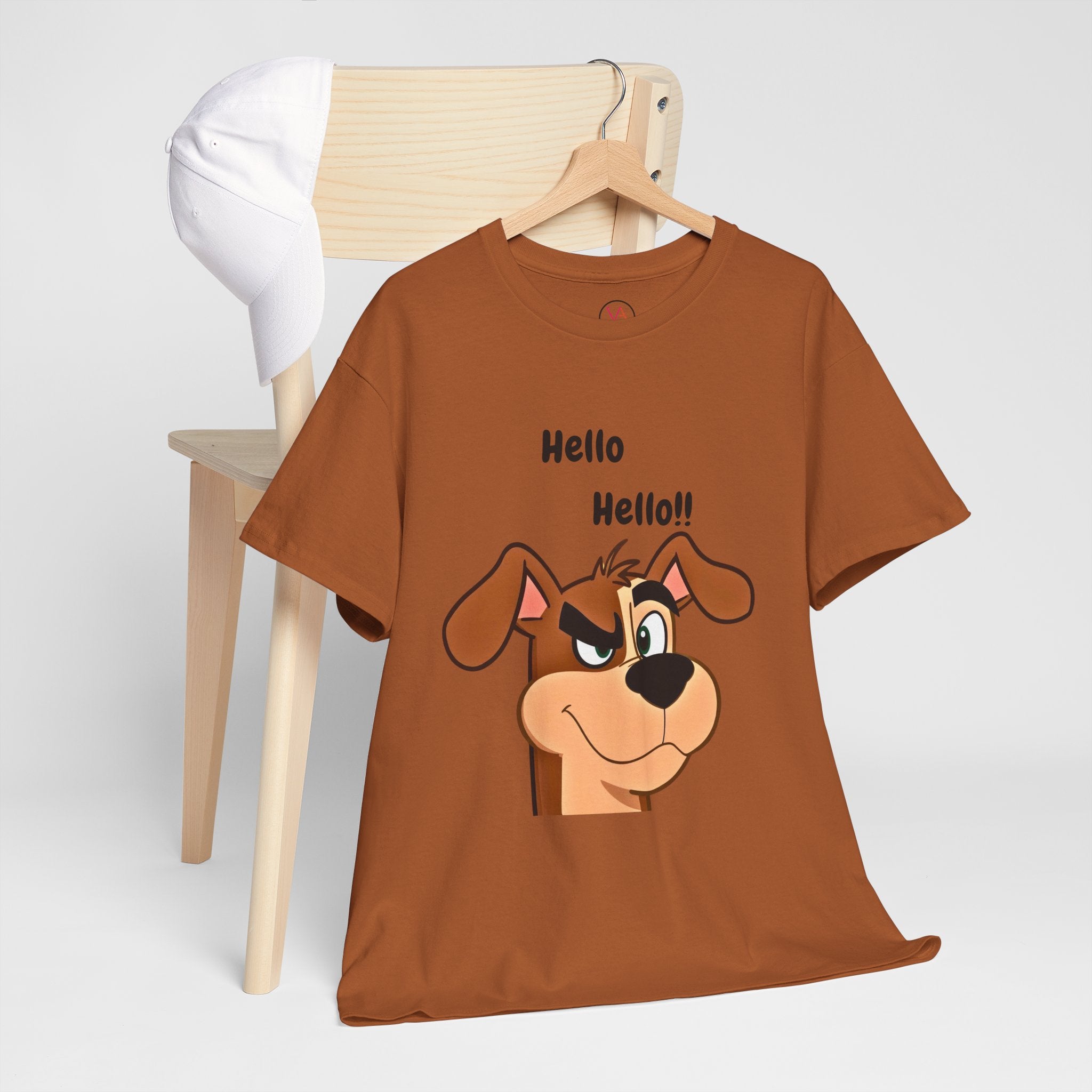 Hello Hello! Smirking Dog Unisex T-Shirt