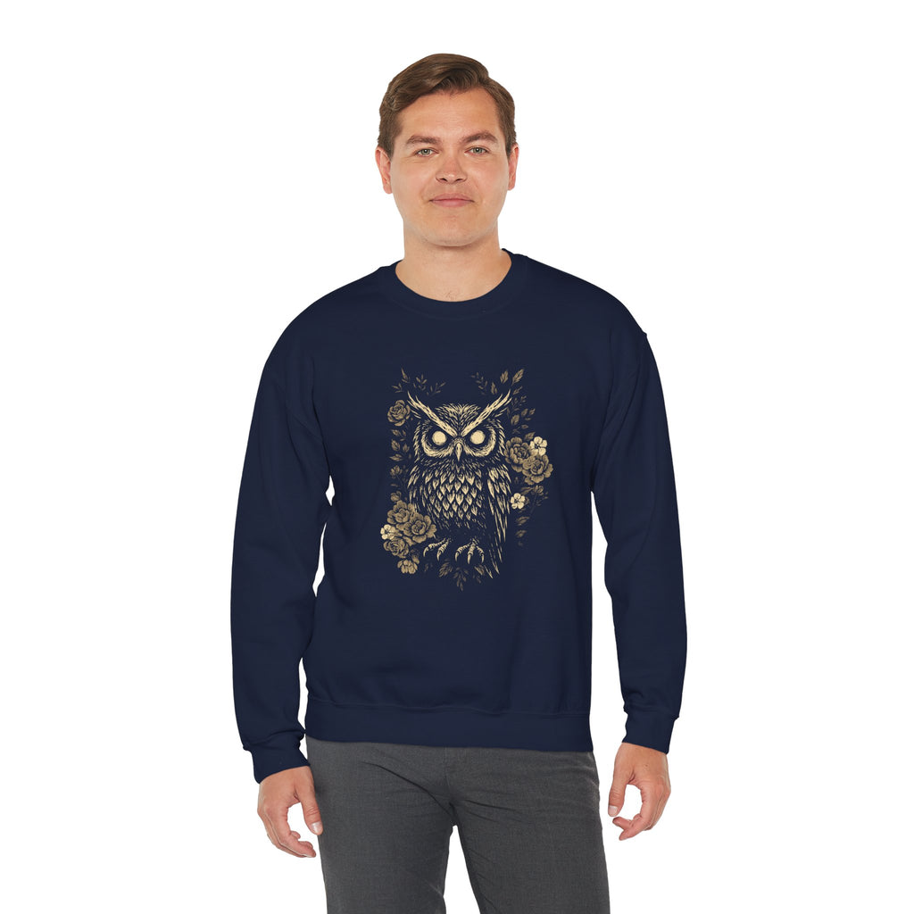 Cozy Unisex Owl Pullover Sweatshirt