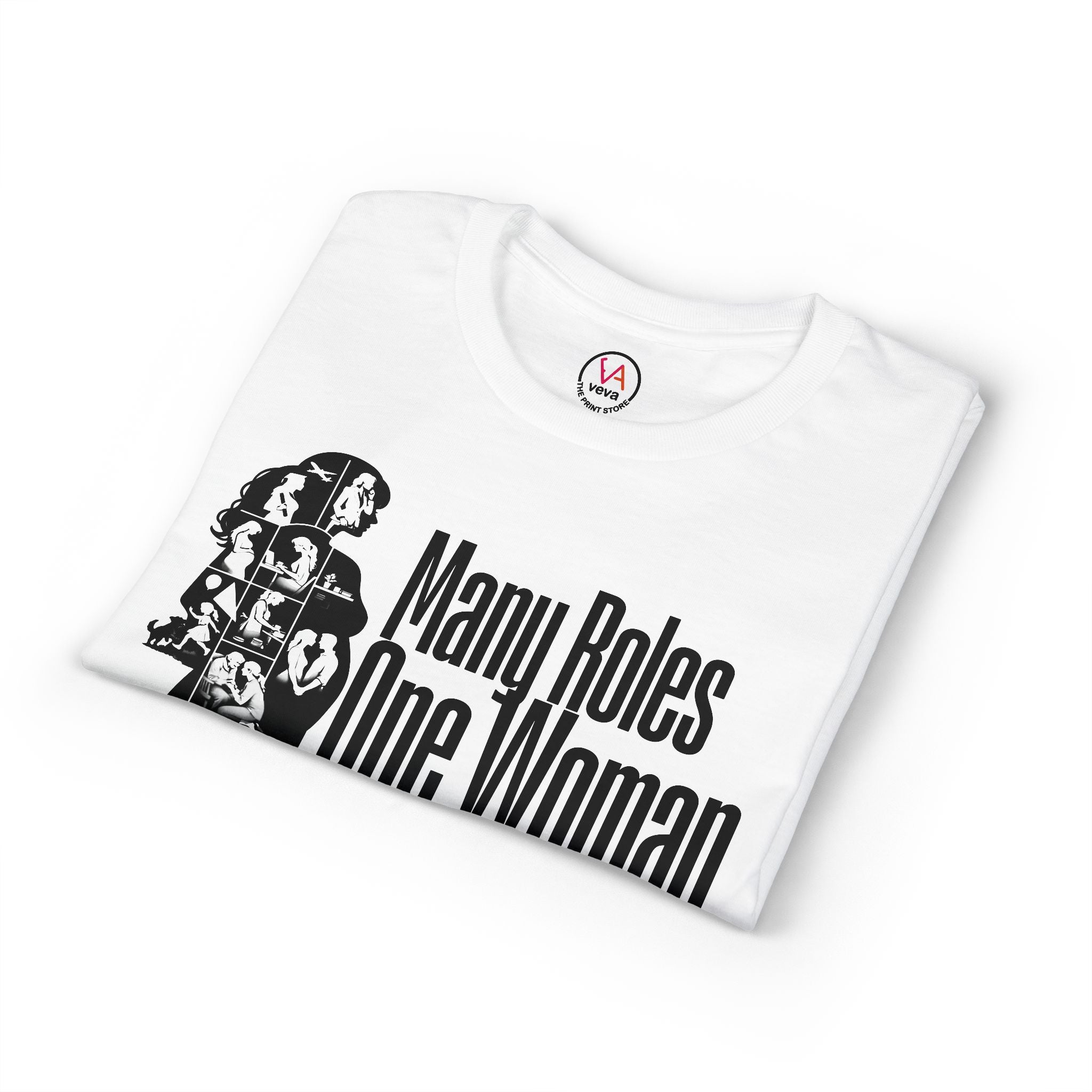 Many Roles, One Woman T-Shirt — Women's Multitasker Pride Tee