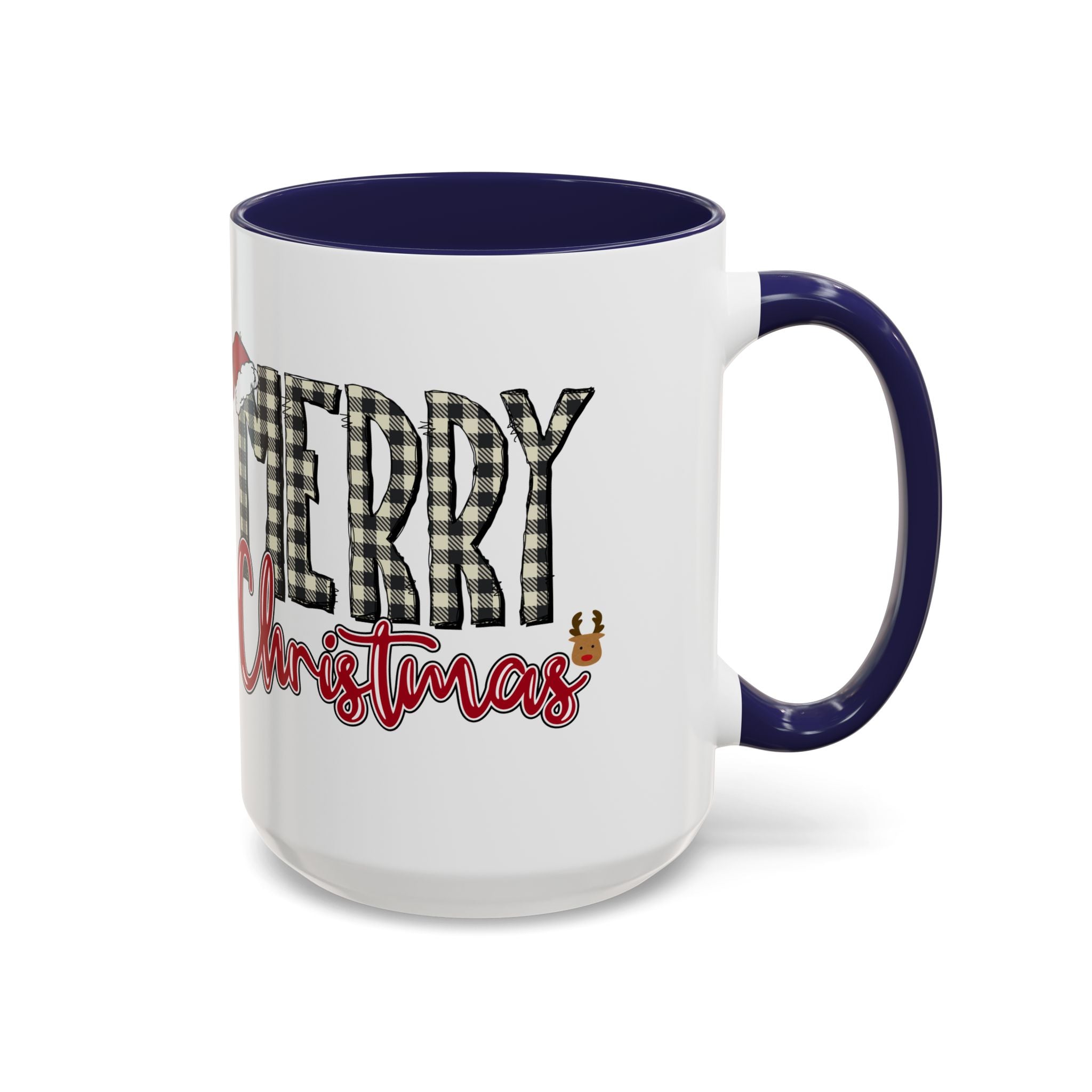 Merry Christmas Plaid Accent Coffee Mug (11/15oz)