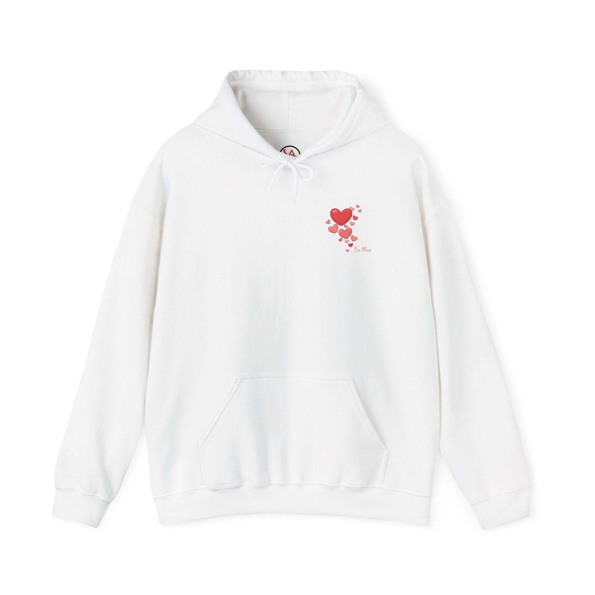 Tiny Heart Chest Patch Hoodie | tiny heart design, valentine doodle