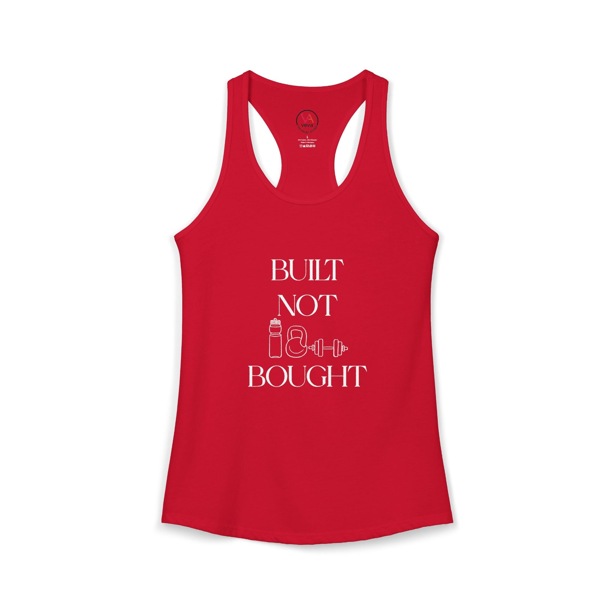 Built Not Bought – Women’s Racerback Tank Top