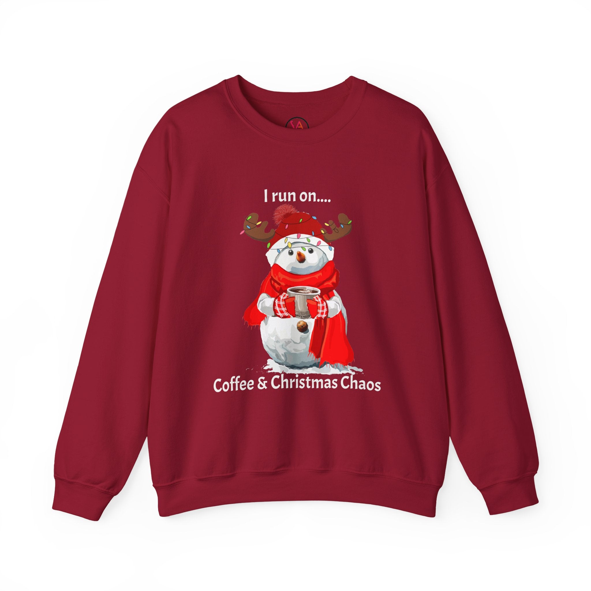 Coffee & Christmas Chaos Snowman Sweatshirt