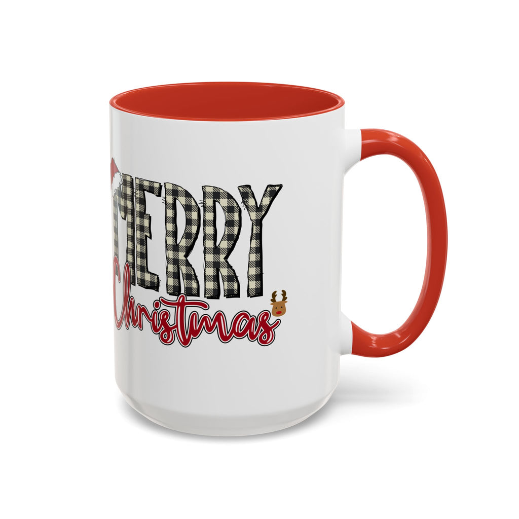 Merry Christmas Plaid Accent Coffee Mug (11/15oz)