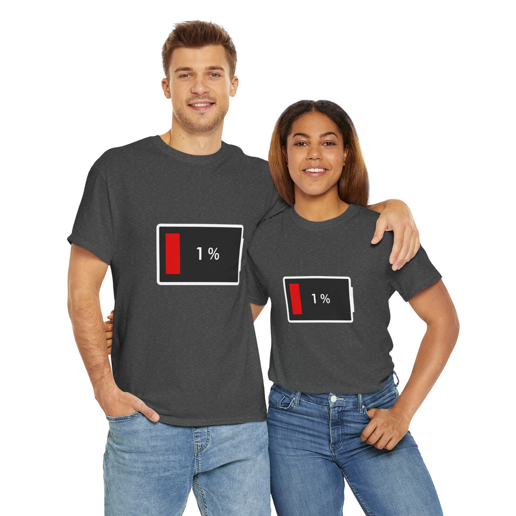 Low Battery Icon Unisex Cotton T-Shirt