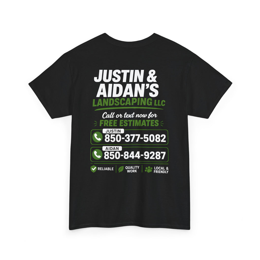 Justin & Aidan's T-Shirts - Front & Back Print