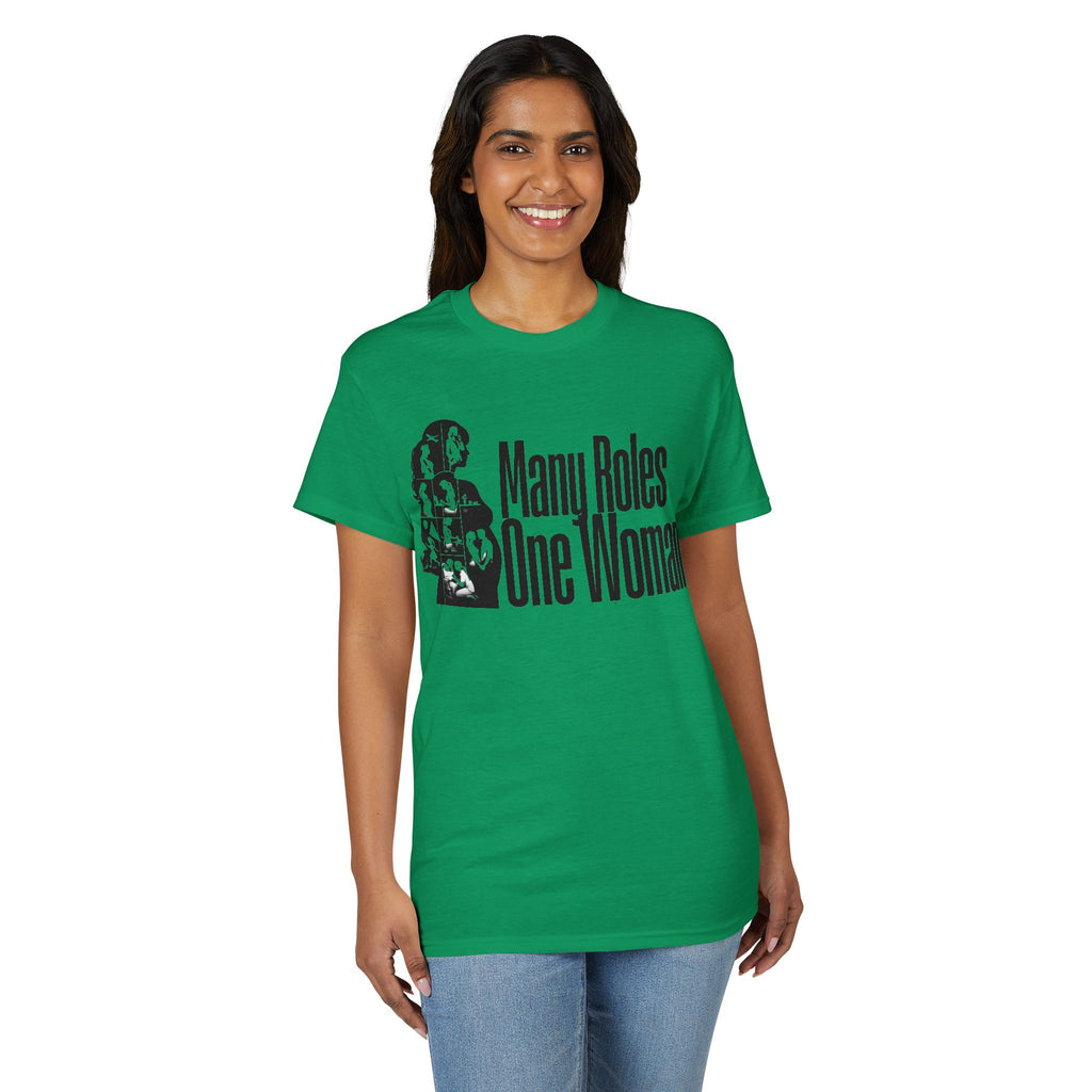 Many Roles, One Woman T-Shirt — Women's Multitasker Pride Tee