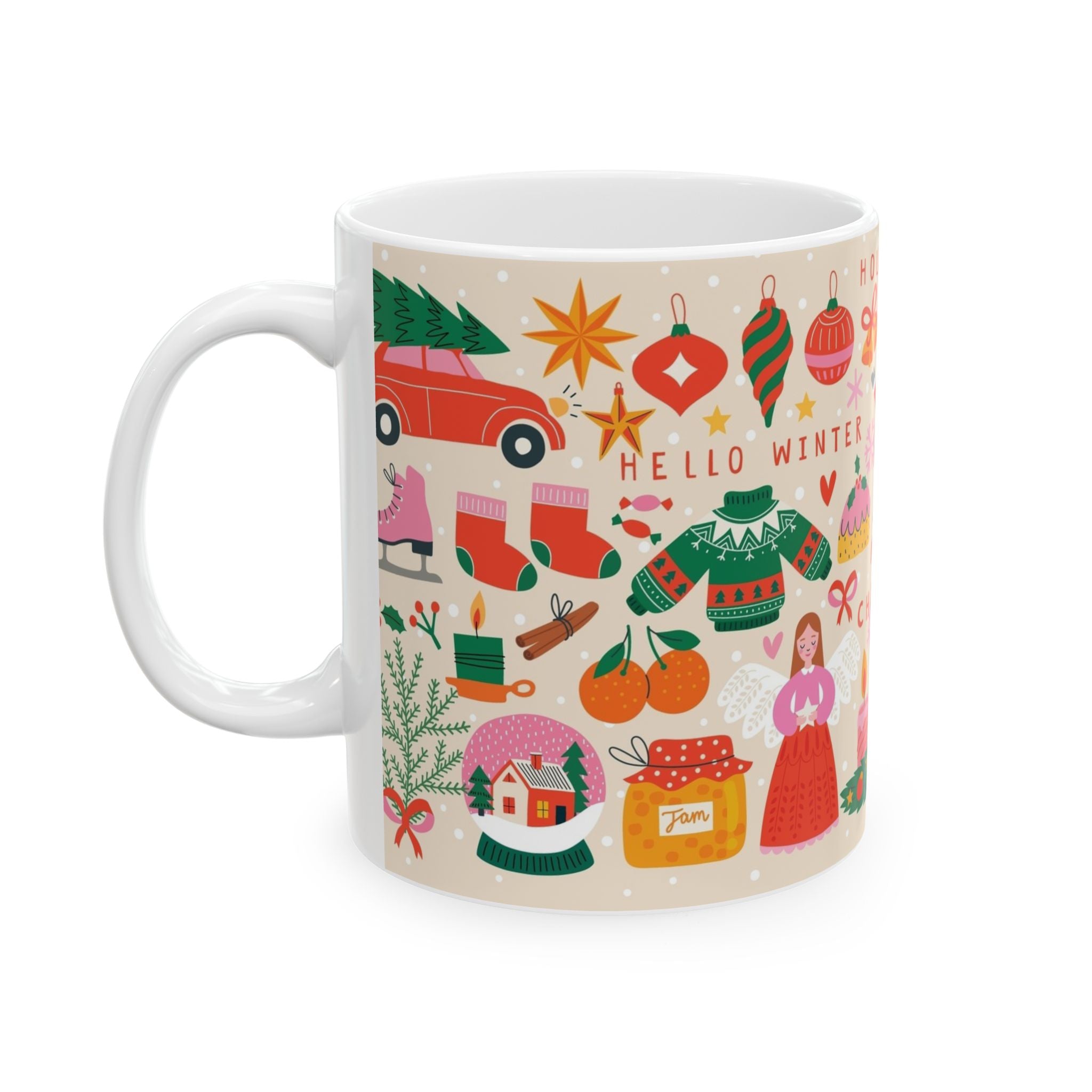 Christmas Pattern Ceramic Mug 11oz