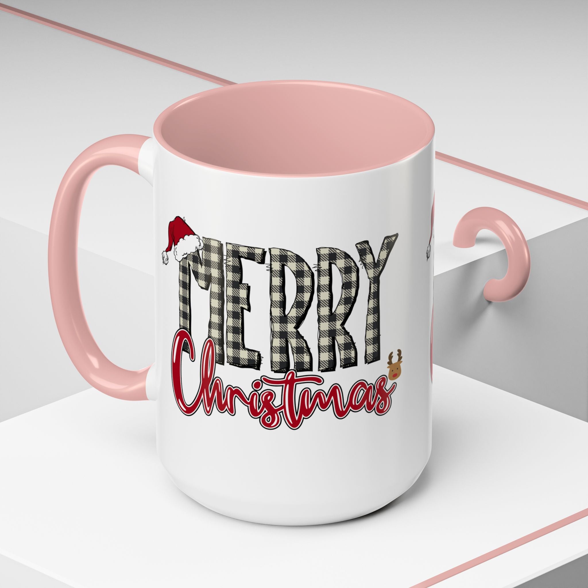 Merry Christmas Plaid Accent Coffee Mug (11/15oz)