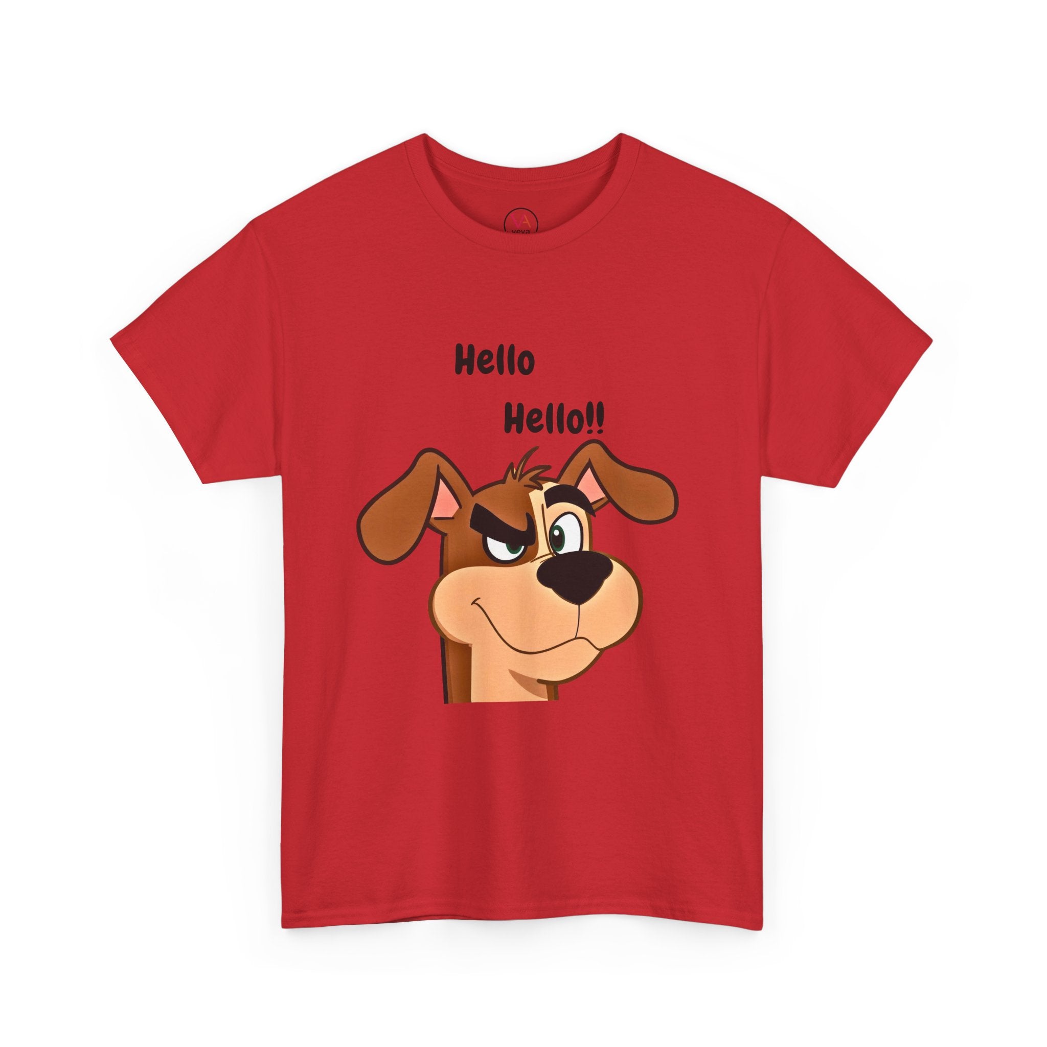 Hello Hello! Smirking Dog Unisex T-Shirt