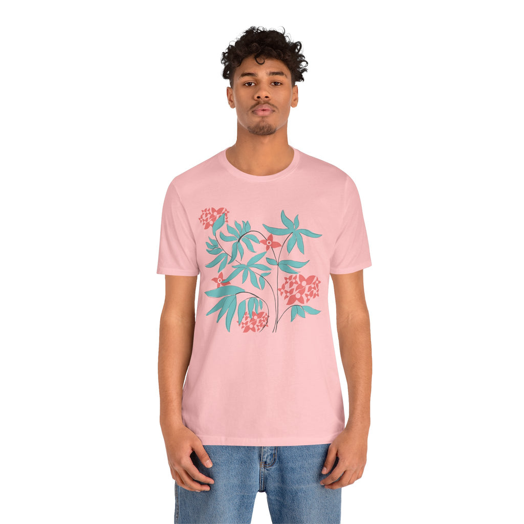 Floral Graphic Unisex Cotton T-Shirt
