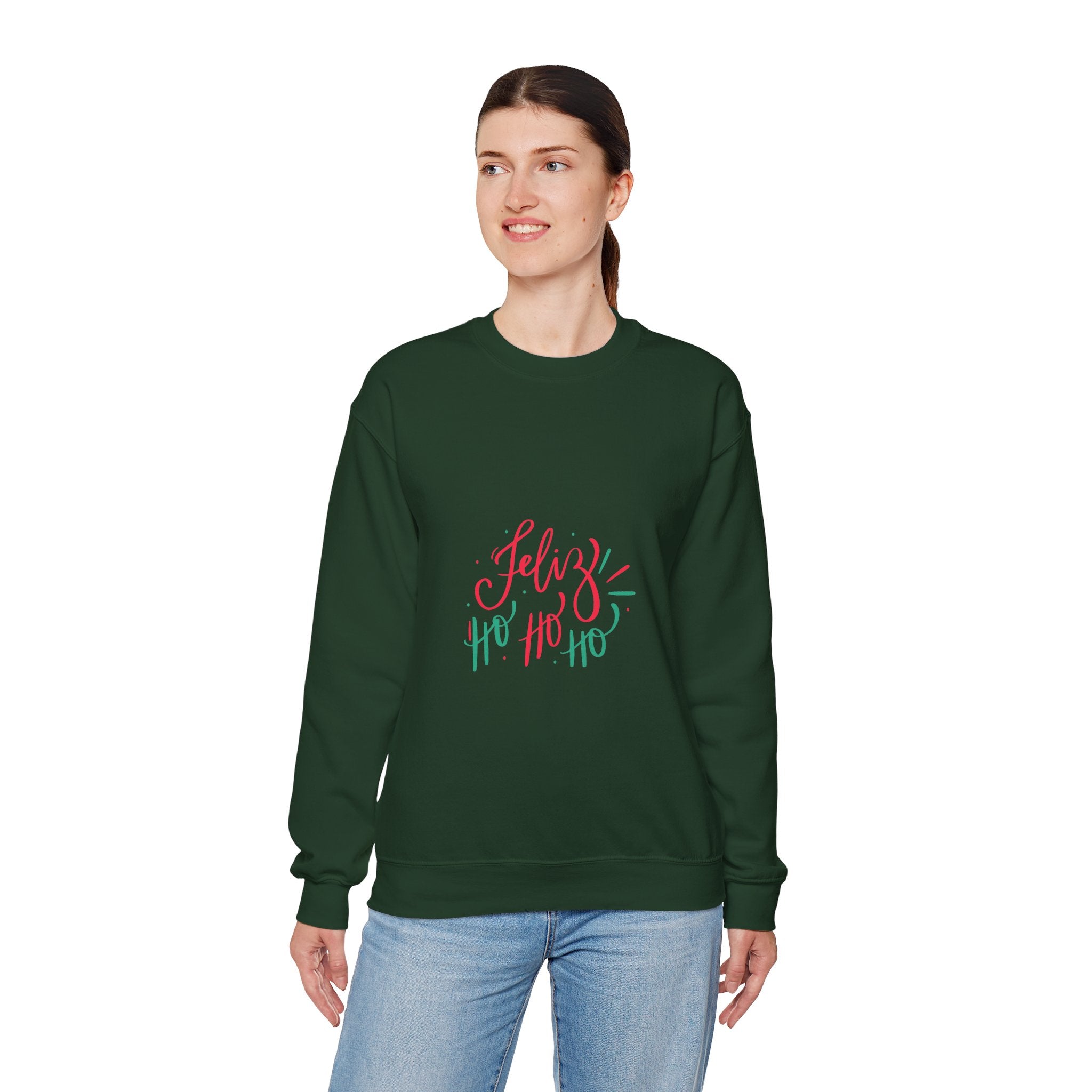 Christmas Ho Ho Ho Crewneck Sweatshirt — Festive Holiday Sweatshirt