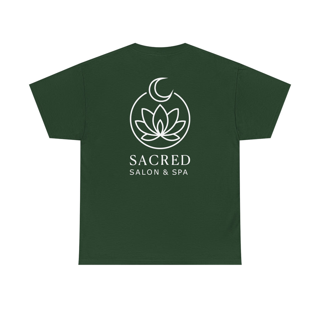 Sacred Salon & Spa - Forest Green - RoundNeck - Design4