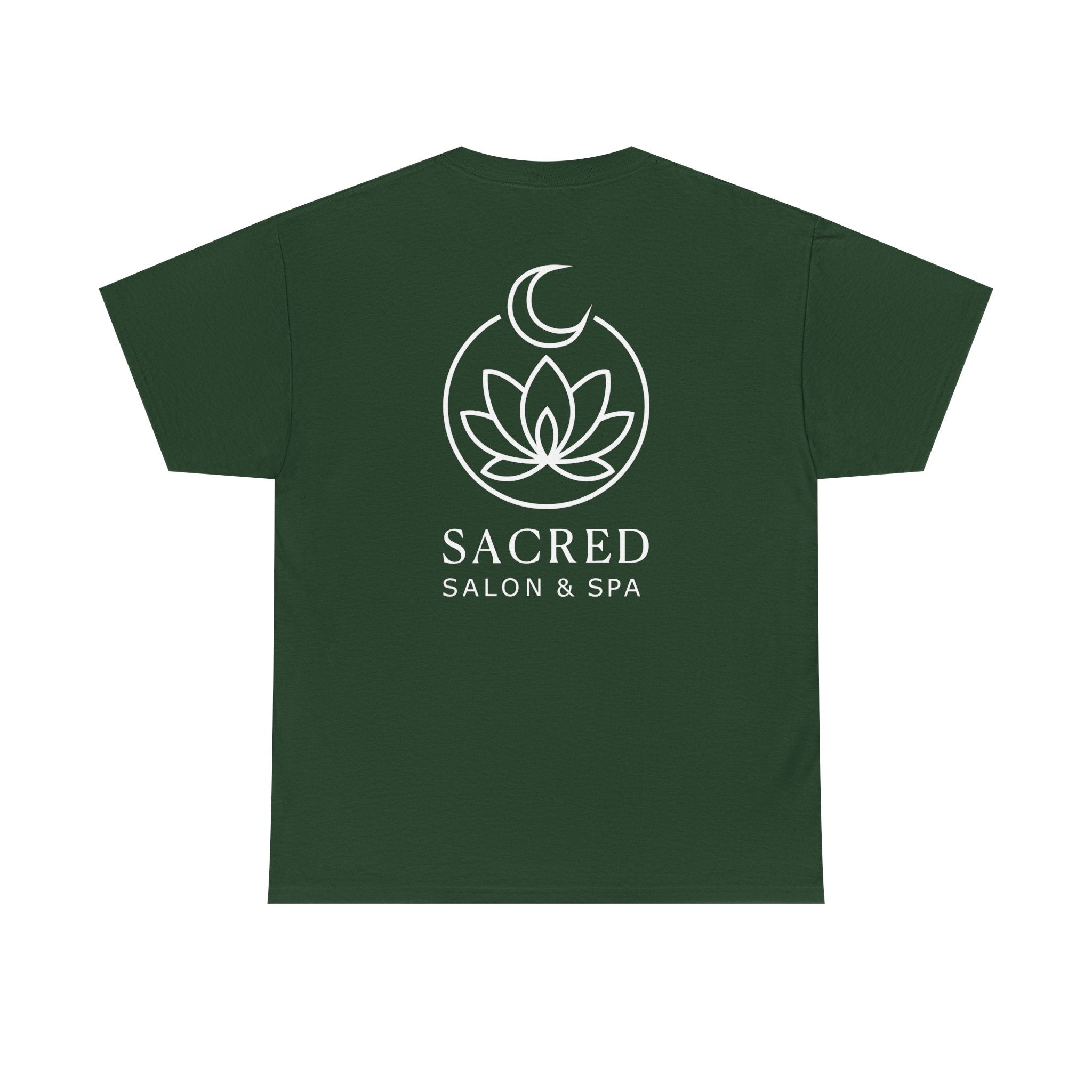 Sacred Salon & Spa - Forest Green - RoundNeck - Design4