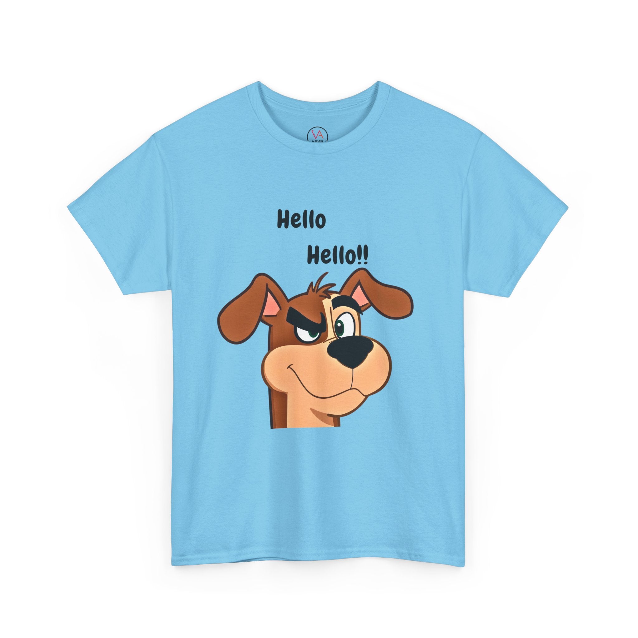 Hello Hello! Smirking Dog Unisex T-Shirt