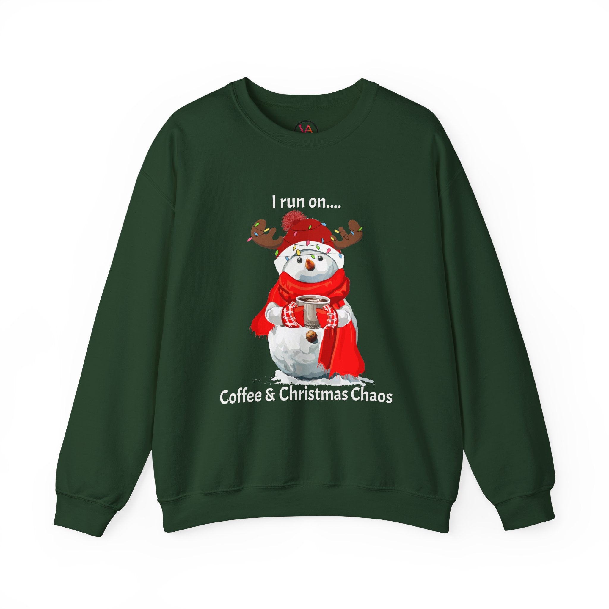 Coffee & Christmas Chaos Snowman Sweatshirt