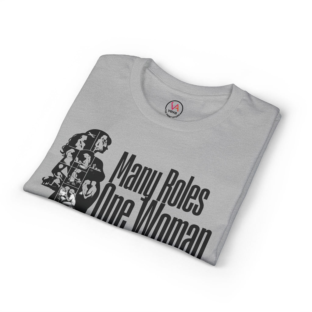Many Roles, One Woman T-Shirt — Women's Multitasker Pride Tee