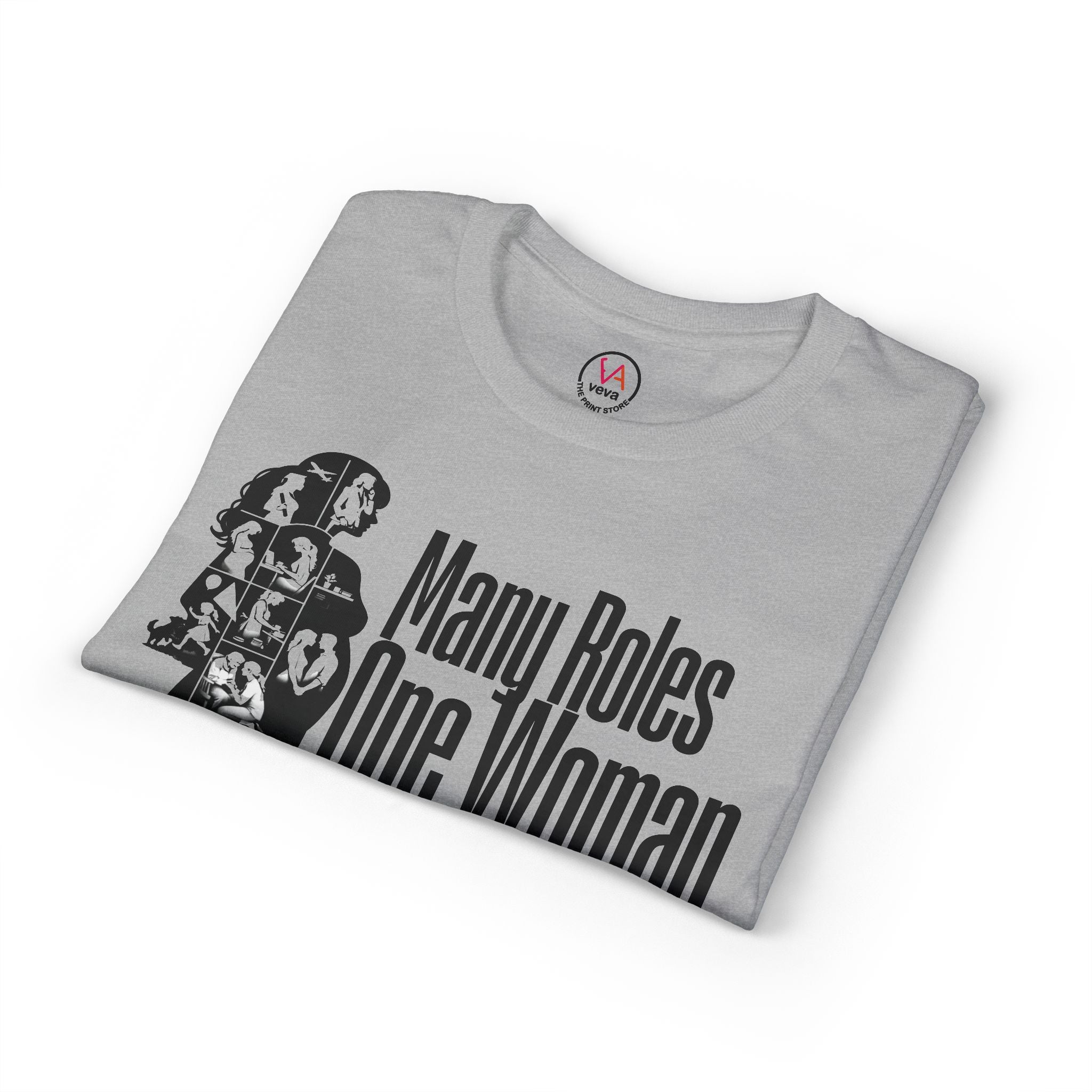 Many Roles, One Woman T-Shirt — Women's Multitasker Pride Tee