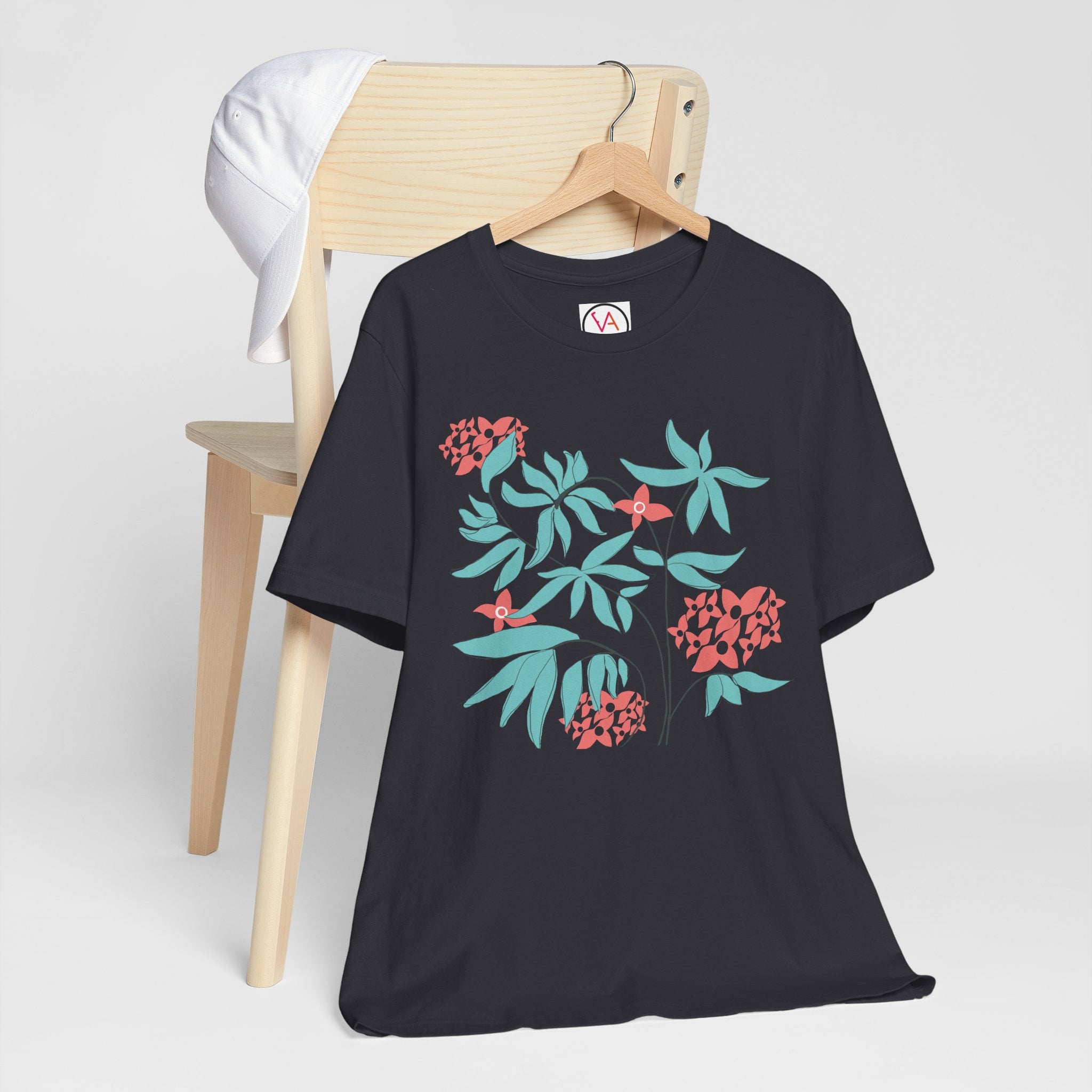 Floral Graphic Unisex Cotton T-Shirt