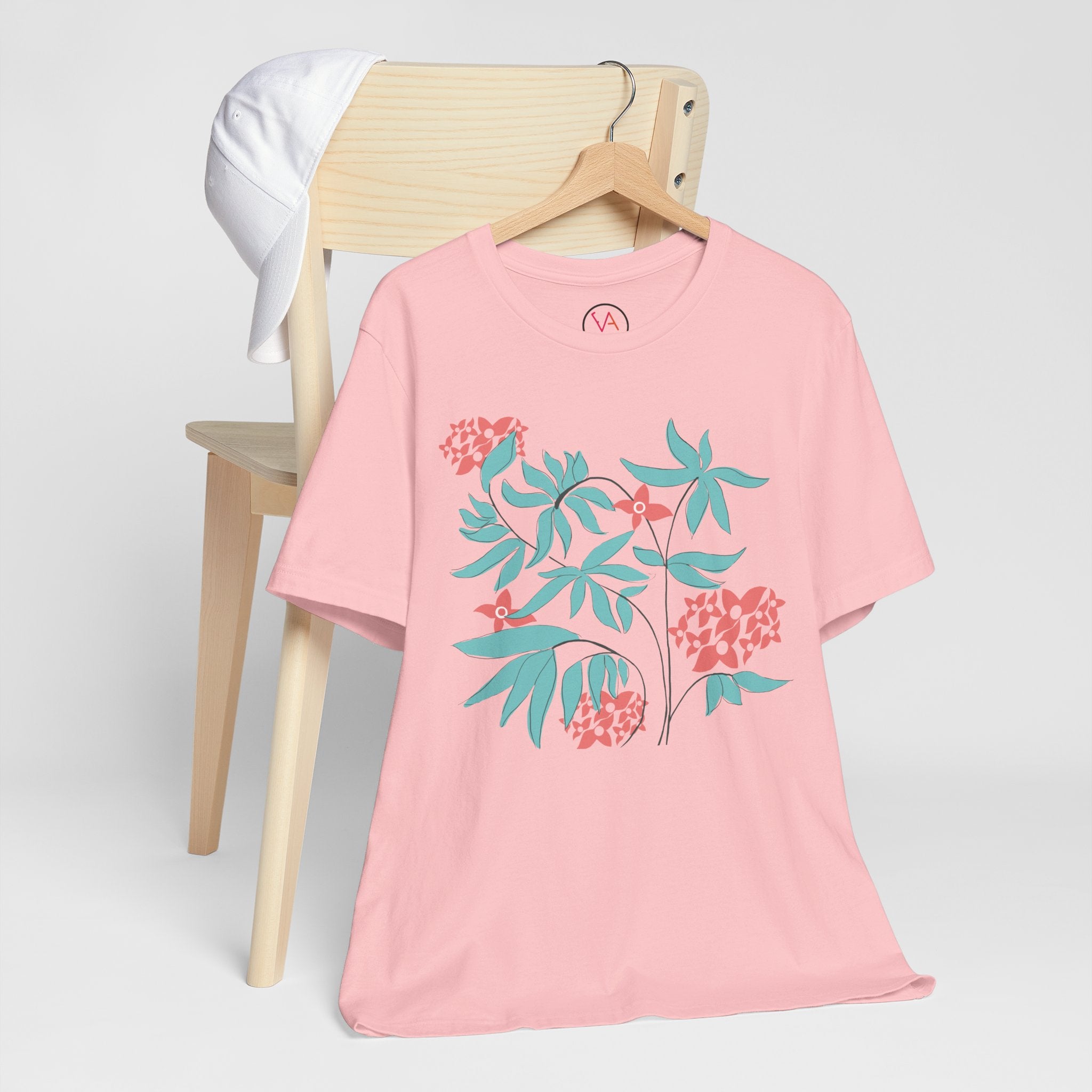 Floral Graphic Unisex Cotton T-Shirt