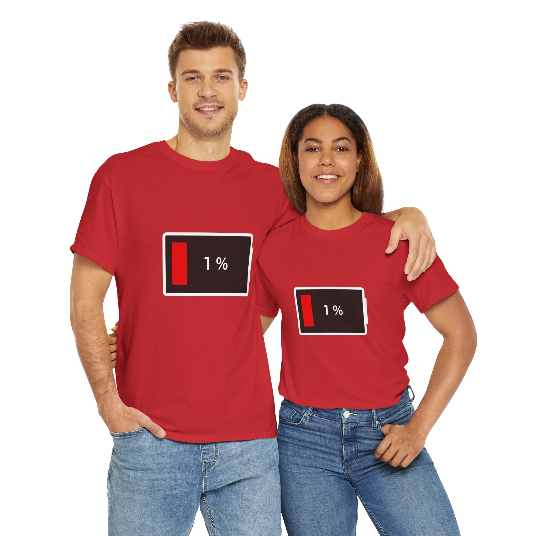 Low Battery Icon Unisex Cotton T-Shirt