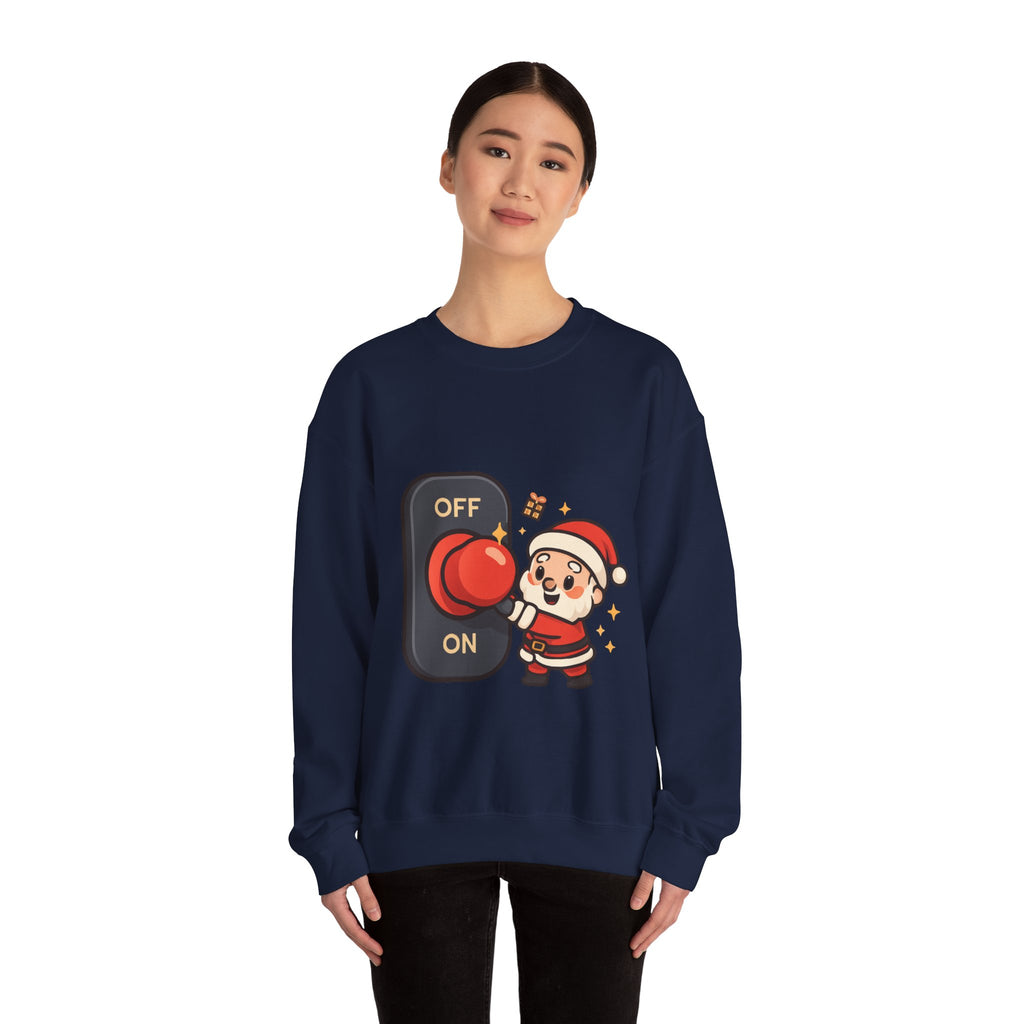 Santa’s Magic Button Holiday Sweatshirt