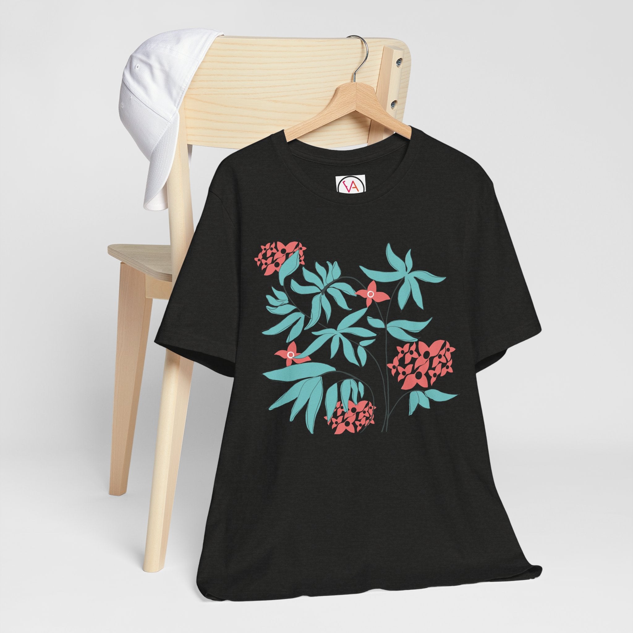 Floral Graphic Unisex Cotton T-Shirt