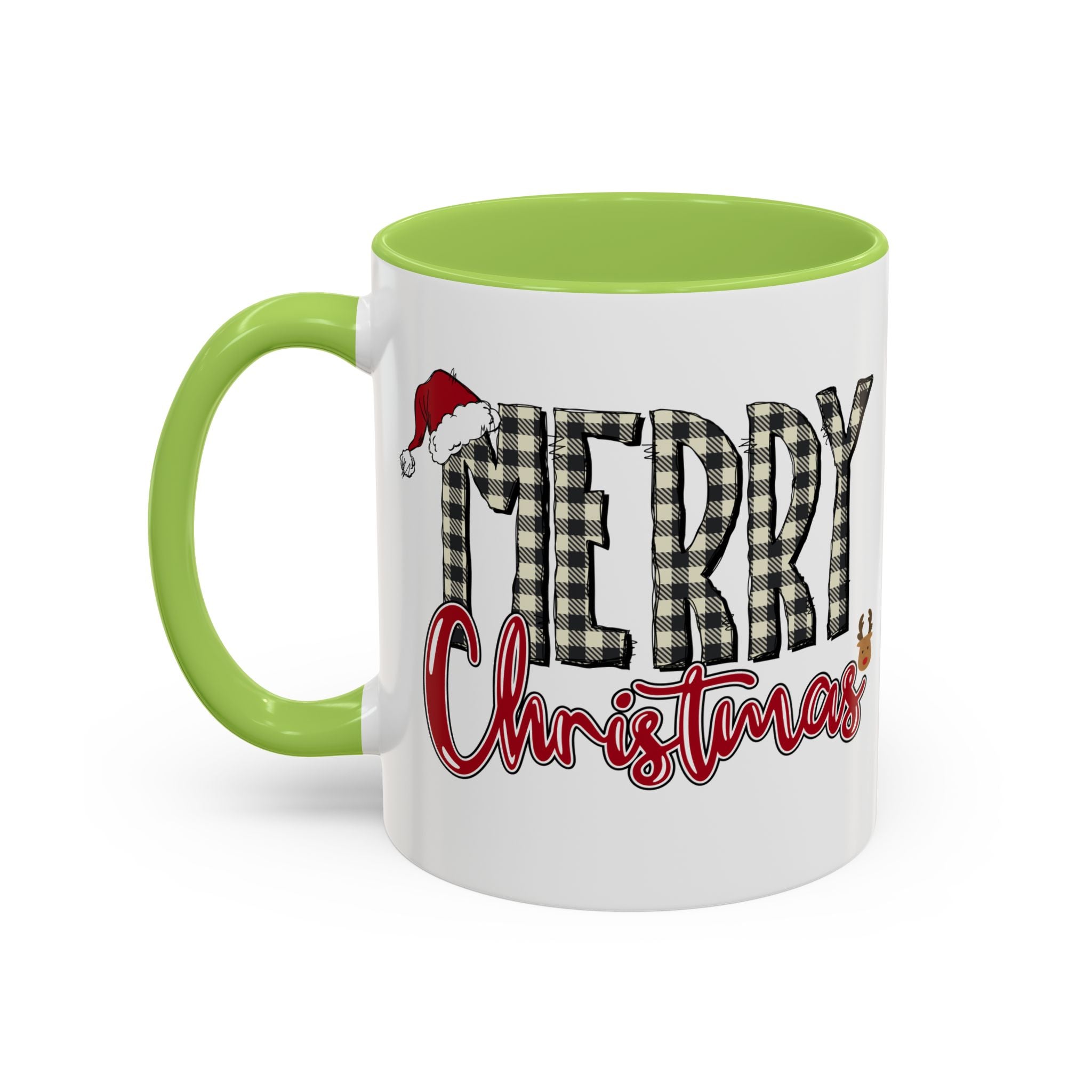 Merry Christmas Plaid Accent Coffee Mug (11/15oz)