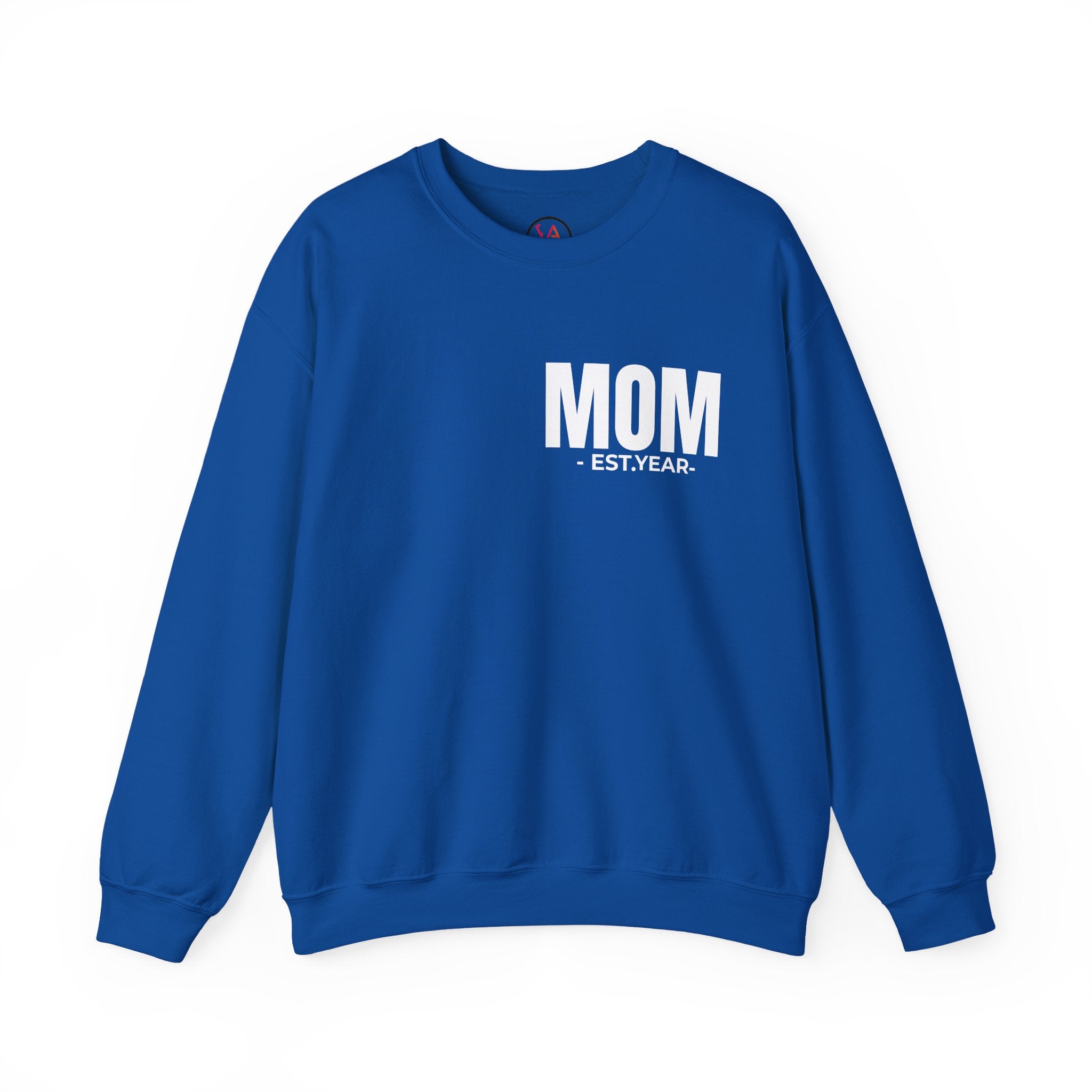 Personalized 'MOM EST. [Year]' Crewneck Sweatshirt — Custom Mother's Day/New Mom Gift
