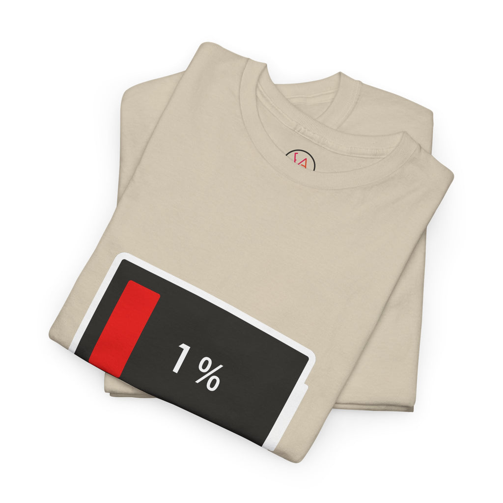 Low Battery Icon Unisex Cotton T-Shirt