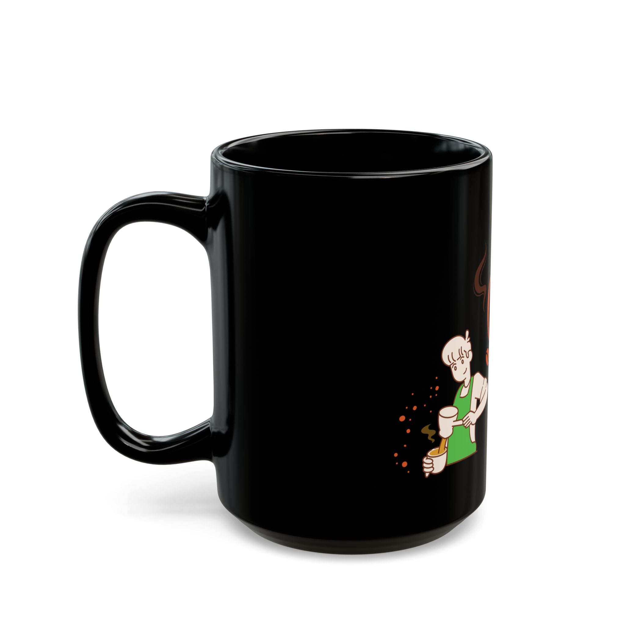 Coffee Day Black Mug