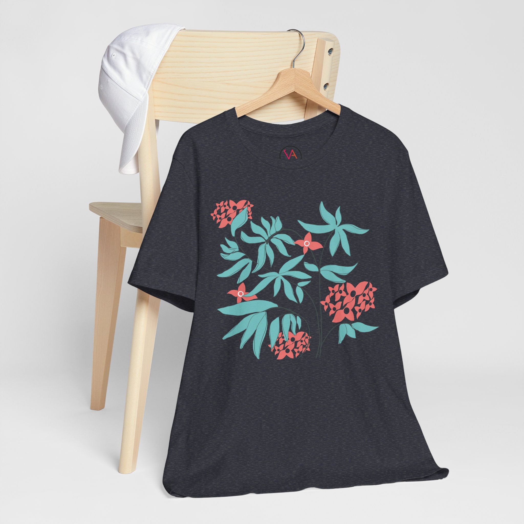 Floral Graphic Unisex Cotton T-Shirt