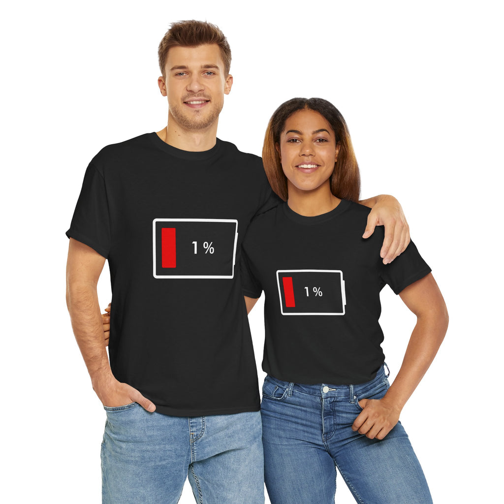 Low Battery Icon Unisex Cotton T-Shirt