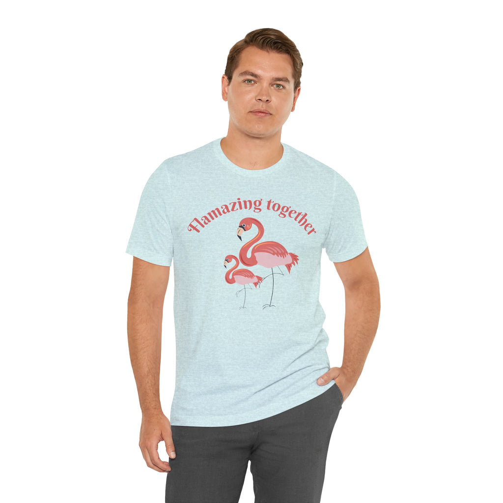 Flamingo Printed Unisex 100% Cotton T-Shirt