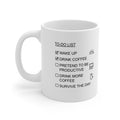 Coffee Lover's To-Do List Mug