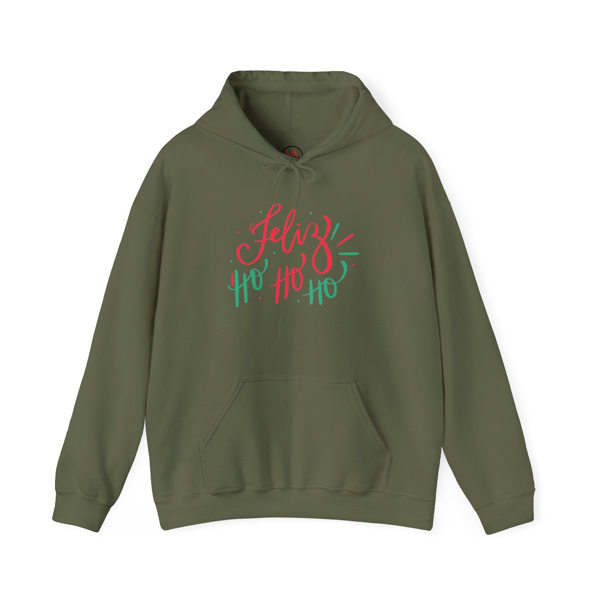 Feliz Ho Ho Ho Holiday Hoodie — Festive Spanish Christmas Sweatshirt