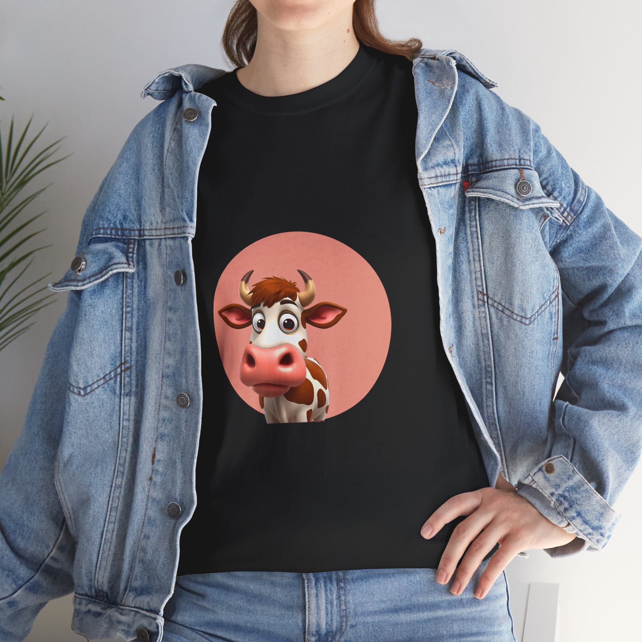 Adorable Cute Cow Unisex T‑Shirt