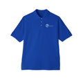 LMW Unisex Polo T-Shirt - Front Only Left Pocket Print - Royal Blue