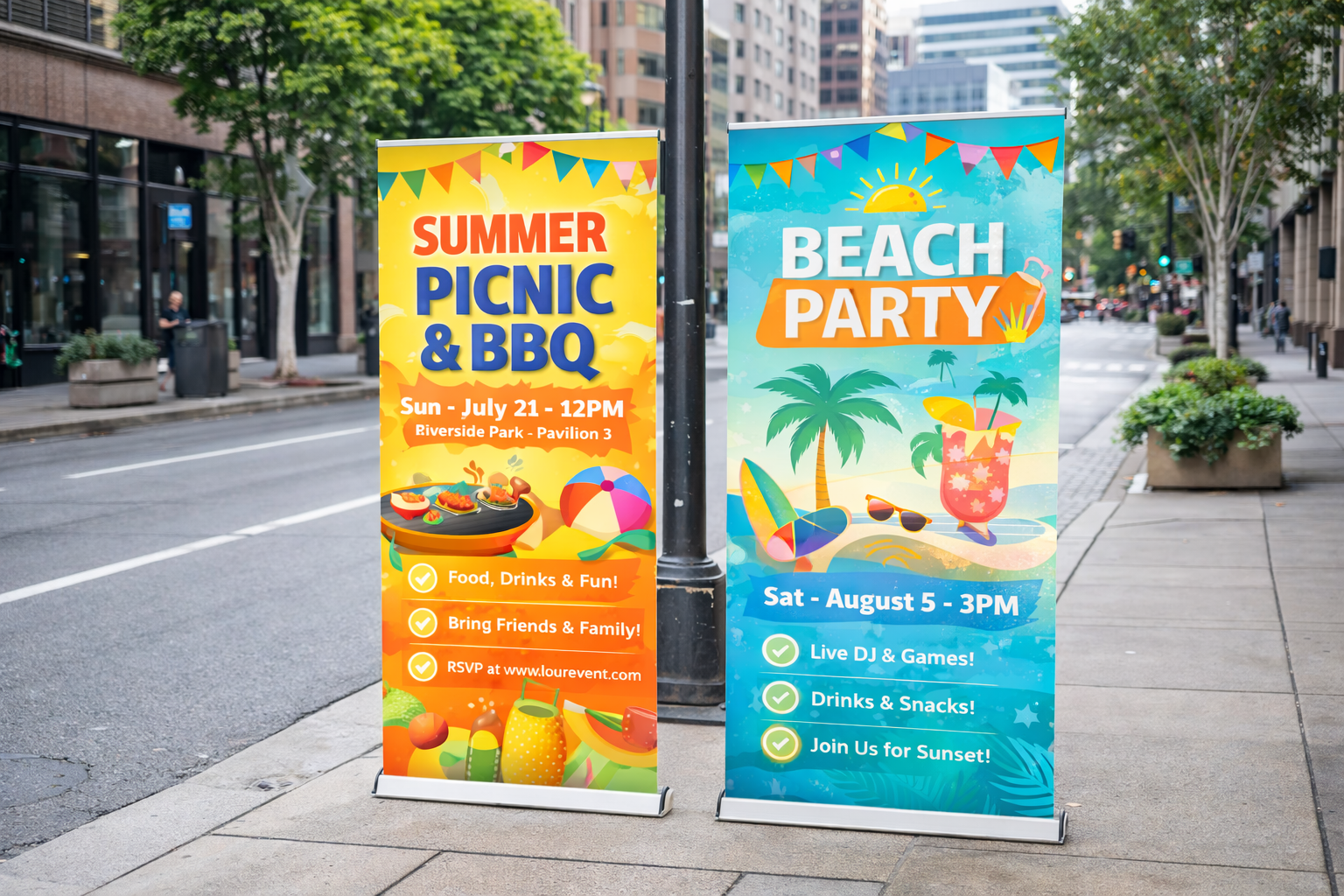 Custom Retractable Banners (Pull-Up Banners)