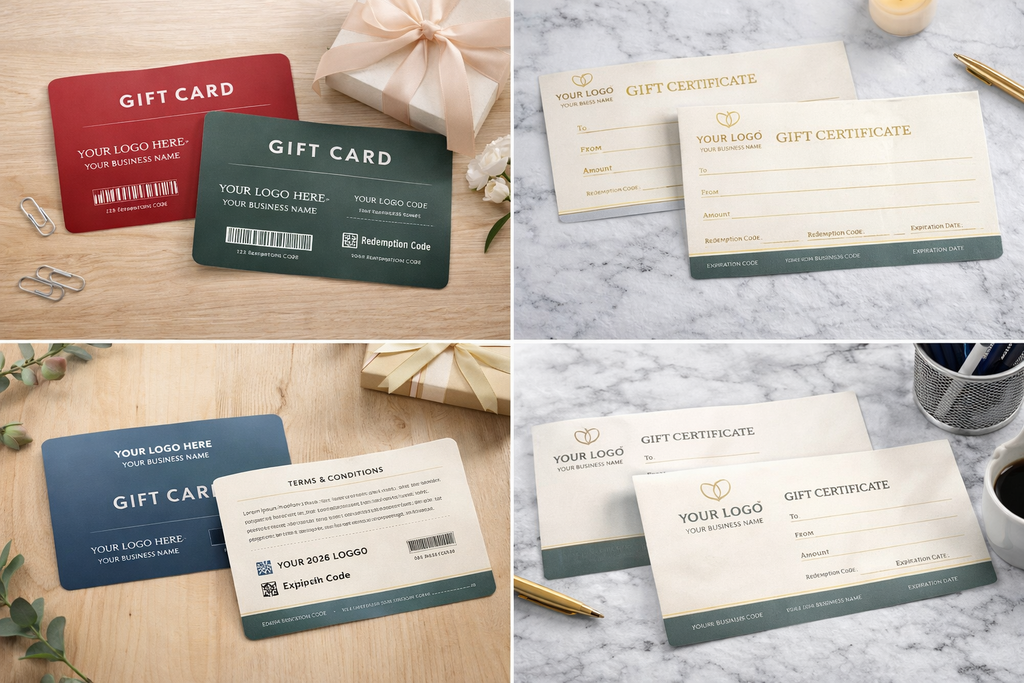 Custom Gift Cards / Gift Certificates
