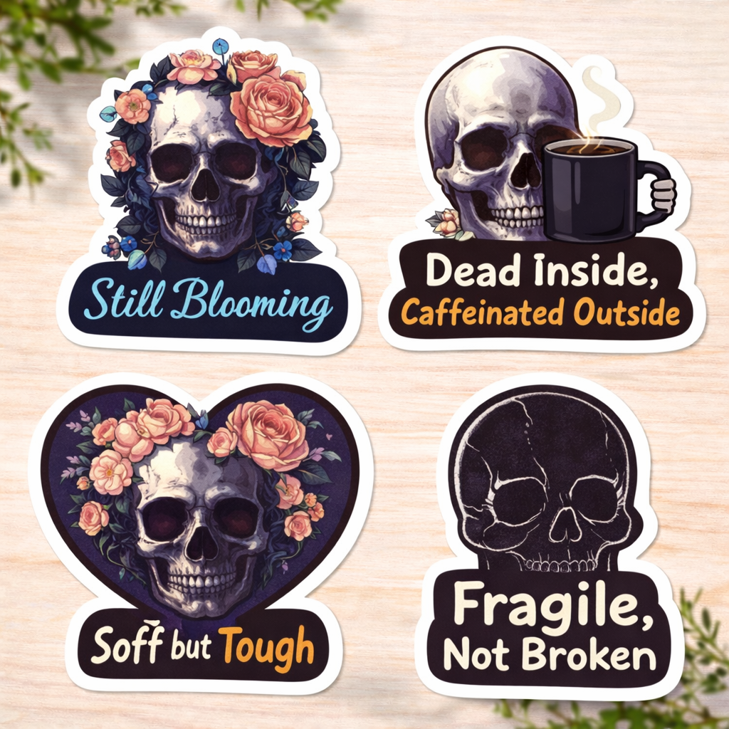 Kiss-Cut Stickers (White Plastic)