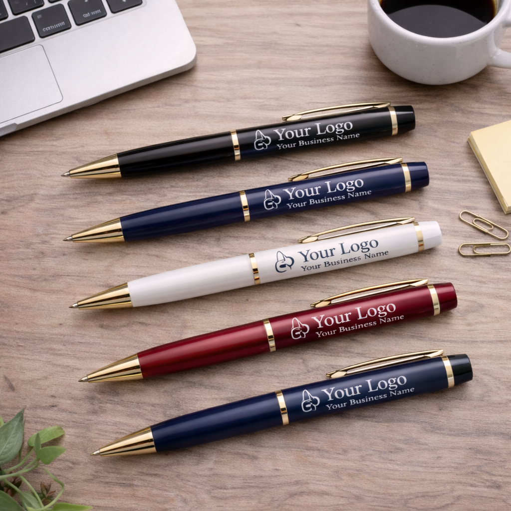 Custom Logo Metallic Engrave Pens