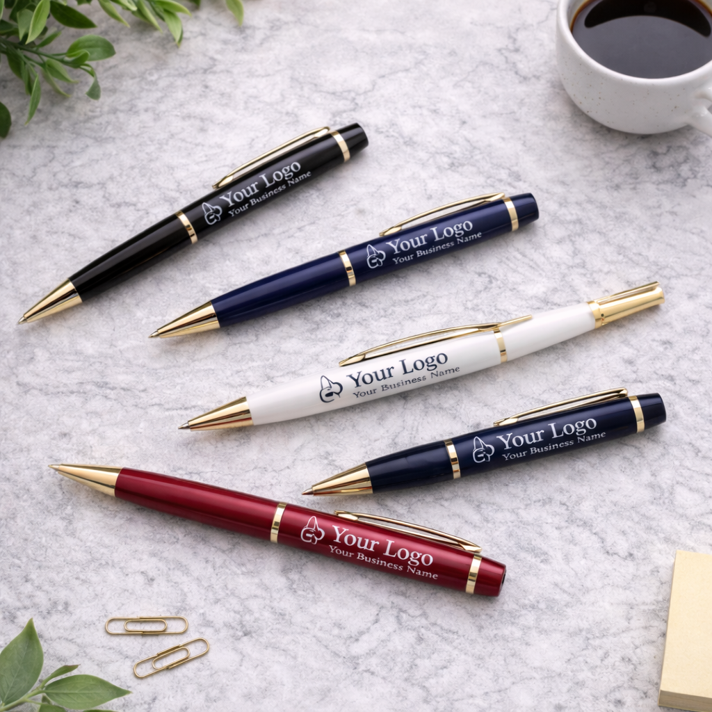 Custom Logo Metallic Engrave Pens
