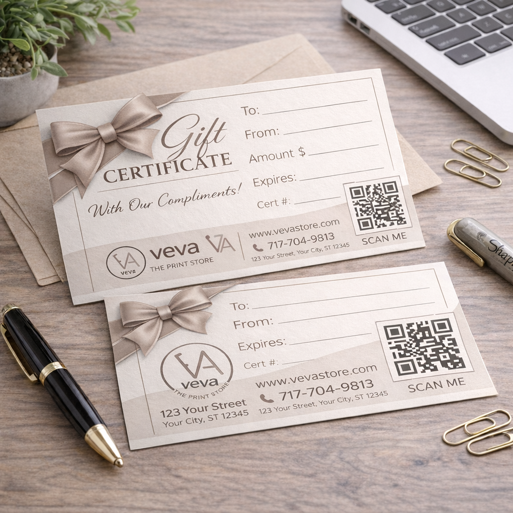 Custom Gift Certificates