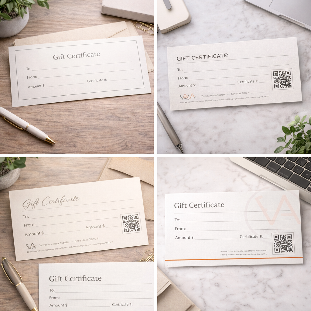 Custom Gift Certificates