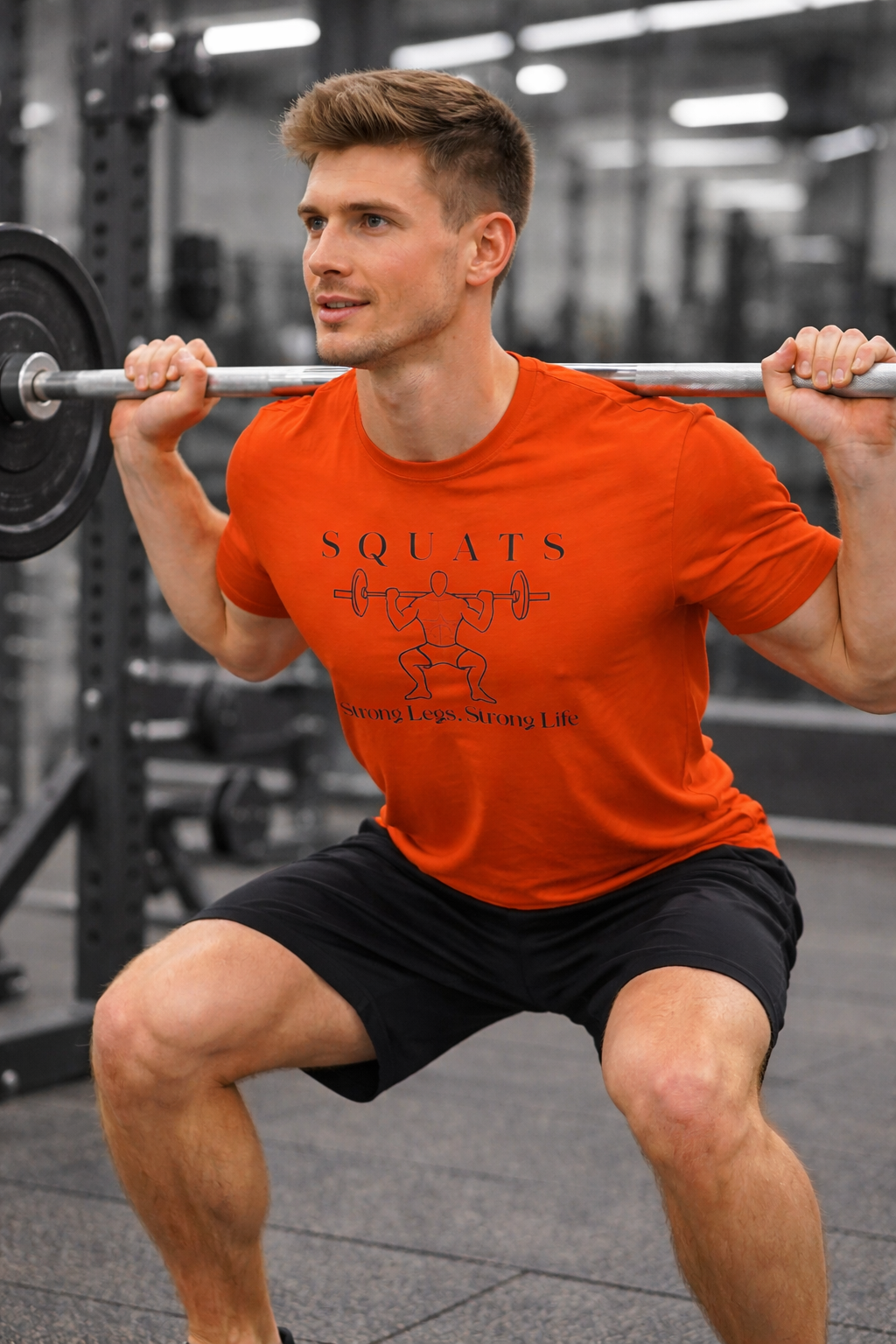 Squats. Strong Legs Strong Life - Unisex Workout Tee