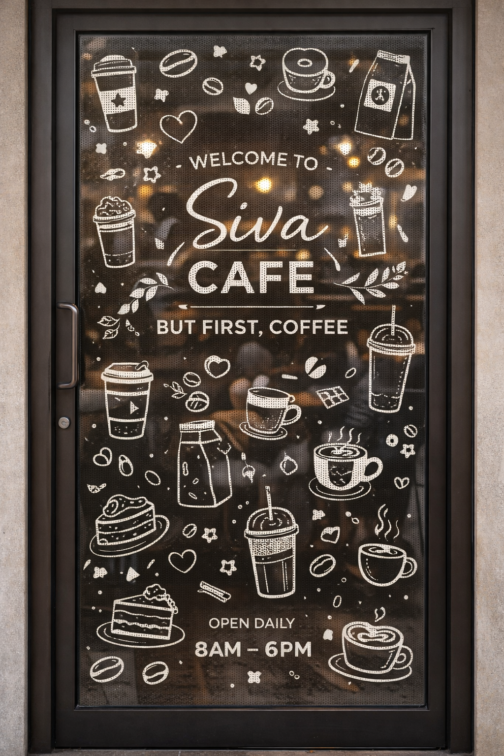 Perforated Window Vinyl